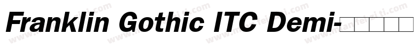 Franklin Gothic ITC Demi字体转换